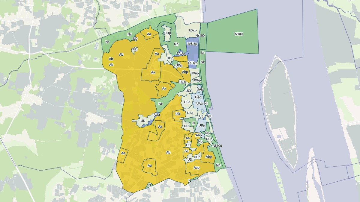 Aperçu cartographique de Pauillac, centré sur la commune