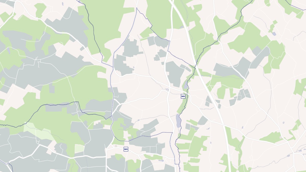 Aperçu cartographique de Pleine-Selve, centré sur la commune