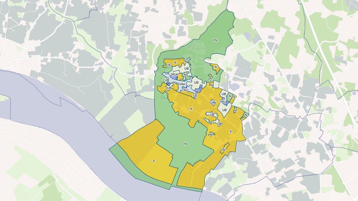 Aperçu cartographique de Prignac-et-Marcamps, centré sur la commune