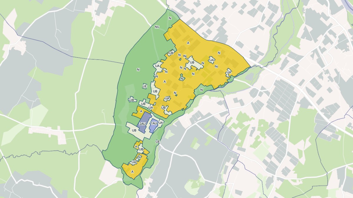 Aperçu cartographique de Pujols-sur-Ciron, centré sur la commune