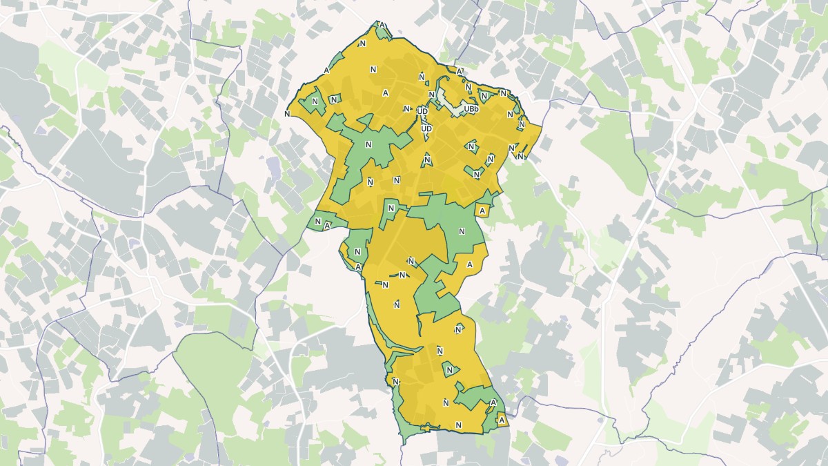 Aperçu cartographique de Riocaud, centré sur la commune
