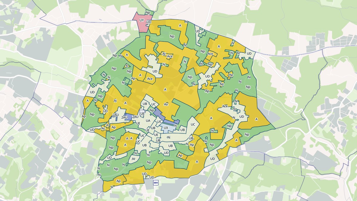 Aperçu cartographique de Saint-Caprais-de-Bordeaux, centré sur la commune