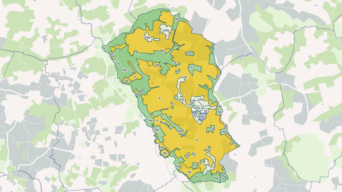 Aperçu cartographique de Saint-Ciers-d'Abzac, centré sur la commune