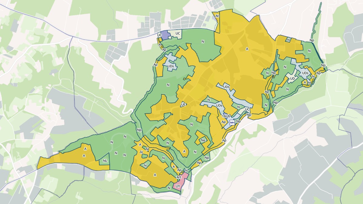 Aperçu cartographique de Saint-Genès-de-Lombaud, centré sur la commune