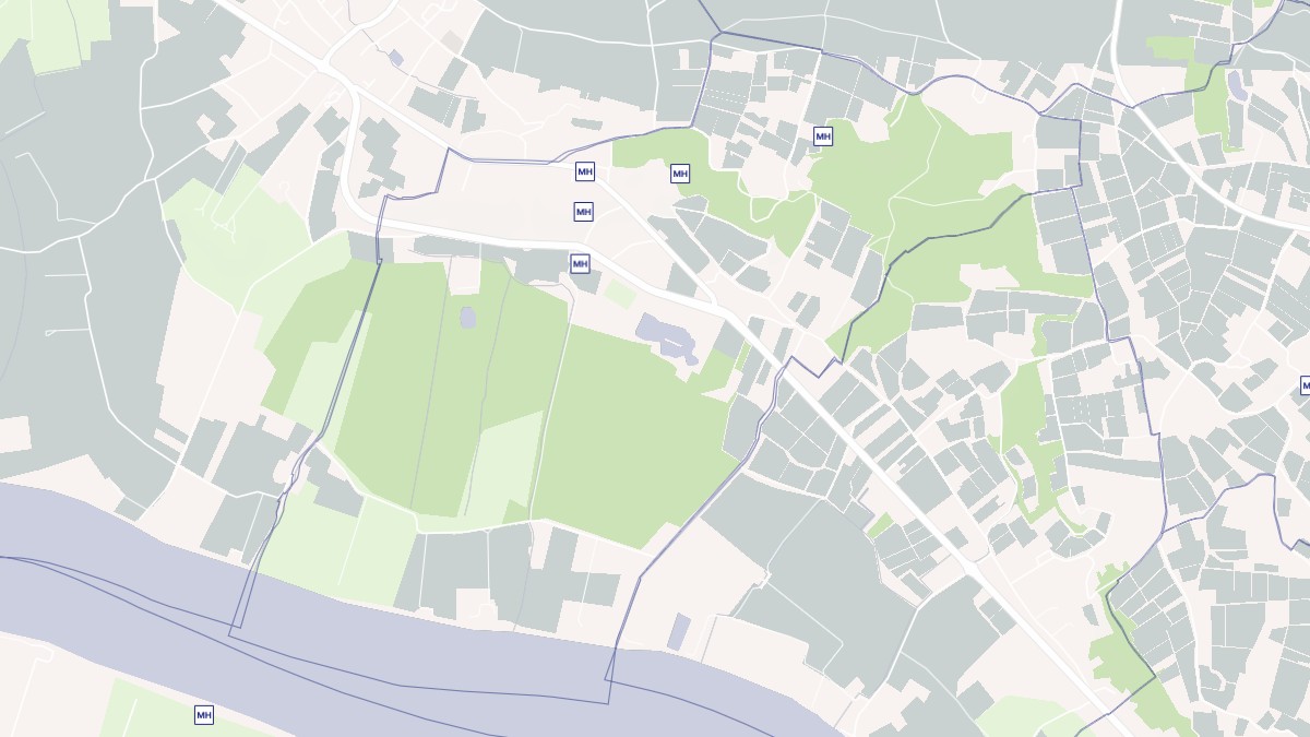 Aperçu cartographique de Saint-Germain-de-la-Rivière, centré sur la commune