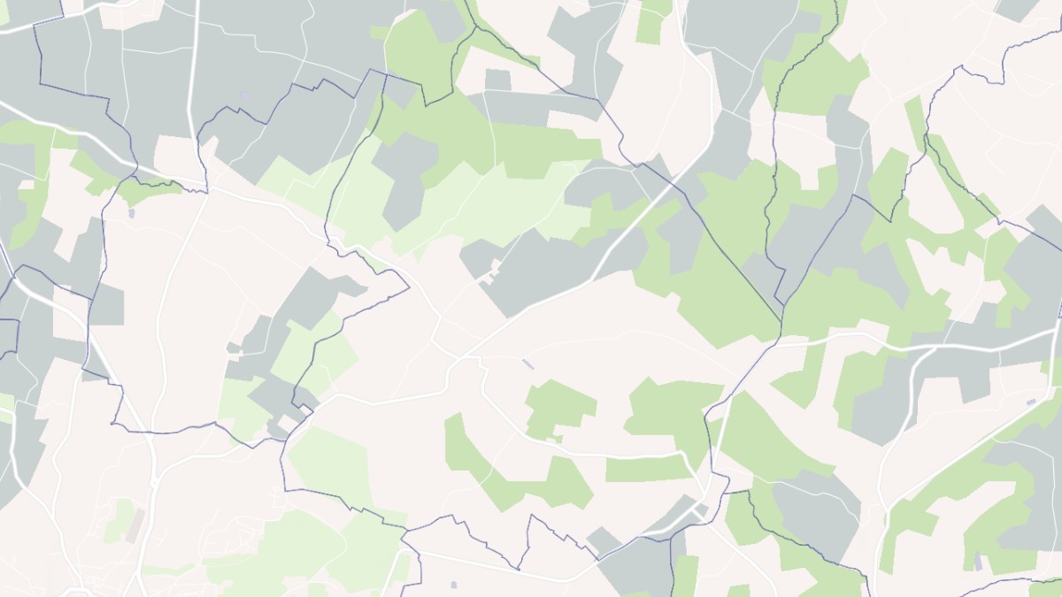 Aperçu cartographique de Saint-Hilaire-de-la-Noaille, centré sur la commune