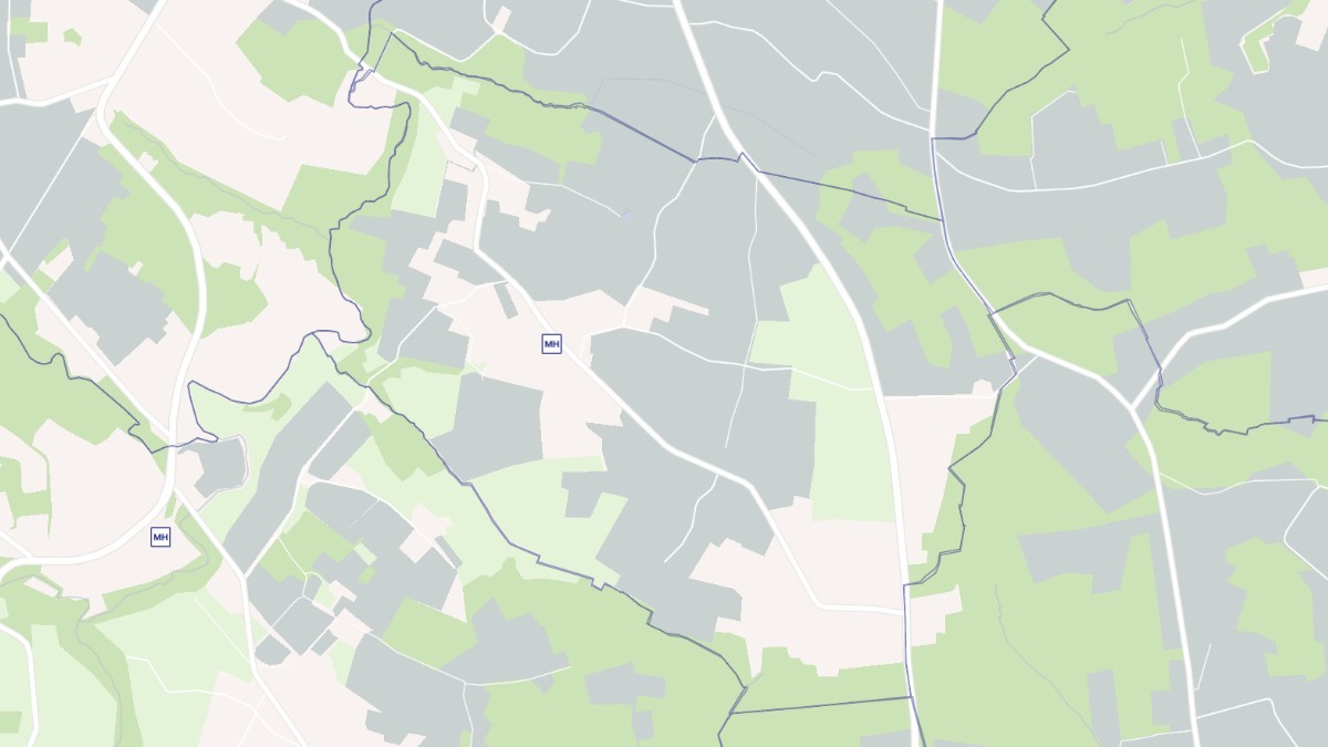 Aperçu cartographique de Saint-Hilaire-du-Bois, centré sur la commune