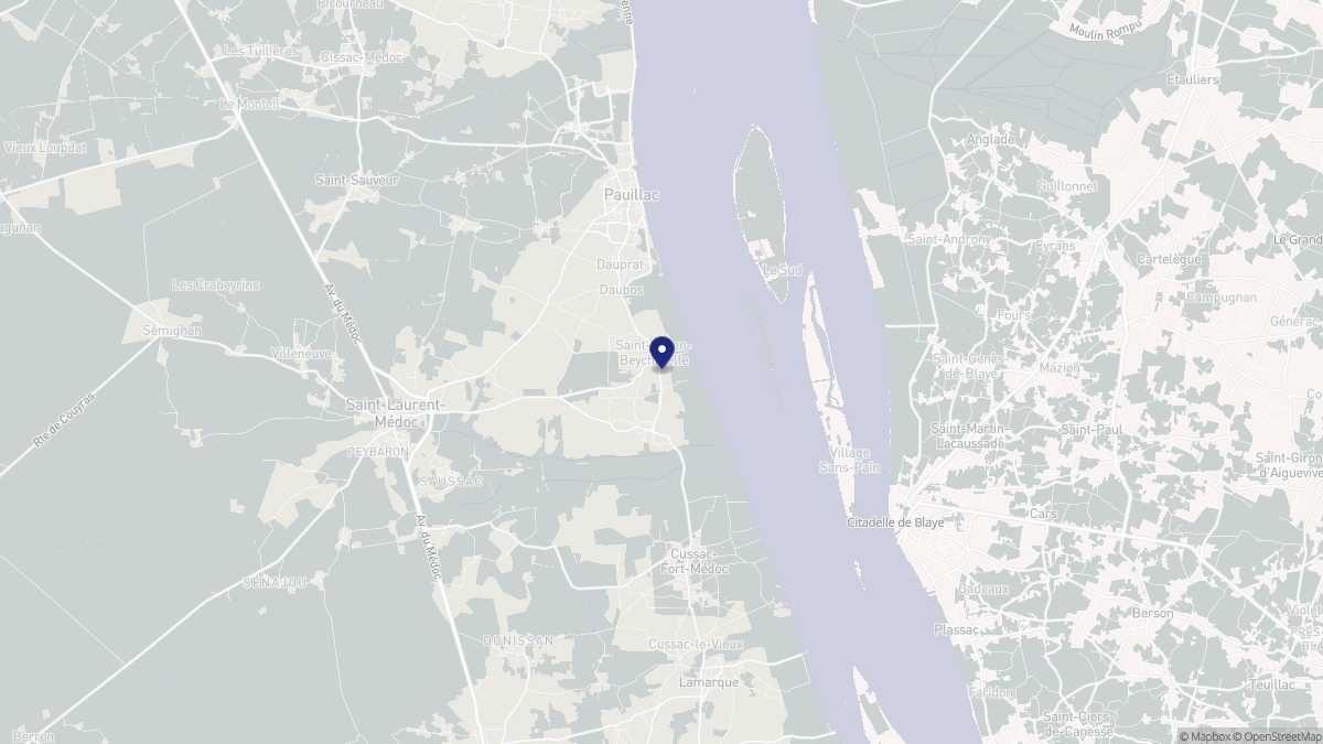 Aperçu cartographique de Saint-Julien-Beychevelle, centré sur la commune