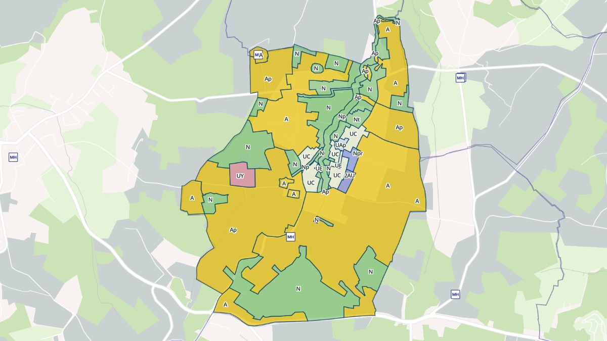 Aperçu cartographique de Saint-Léon, centré sur la commune
