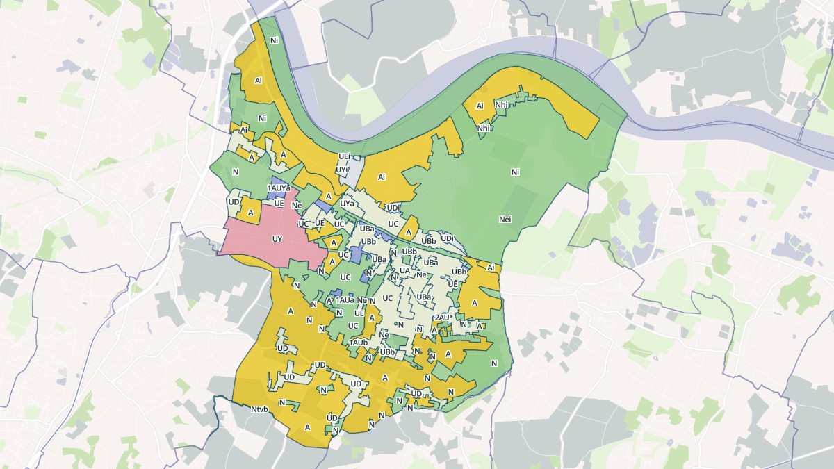 Aperçu cartographique de Saint-Loubès, centré sur la commune