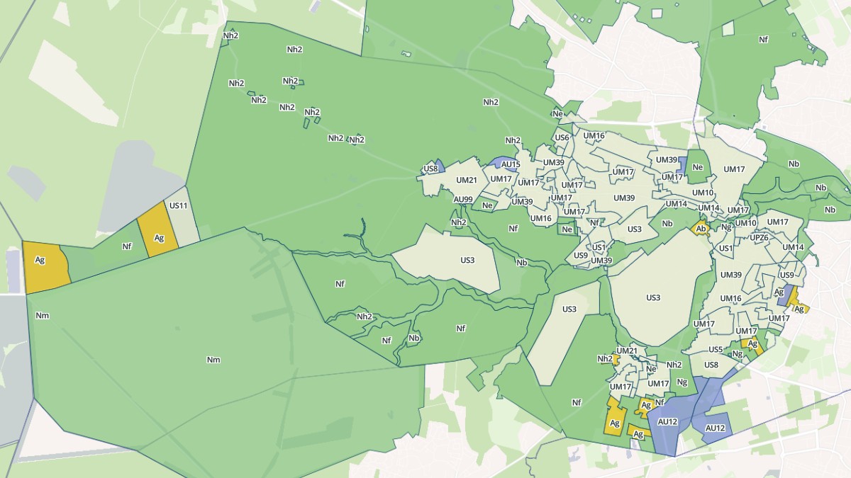 Aperçu cartographique de Saint-Médard-en-Jalles, centré sur la commune