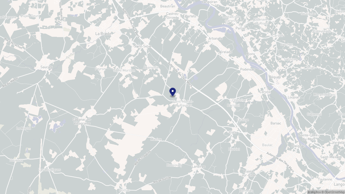 Aperçu cartographique de Saint-Michel-de-Rieufret, centré sur la commune