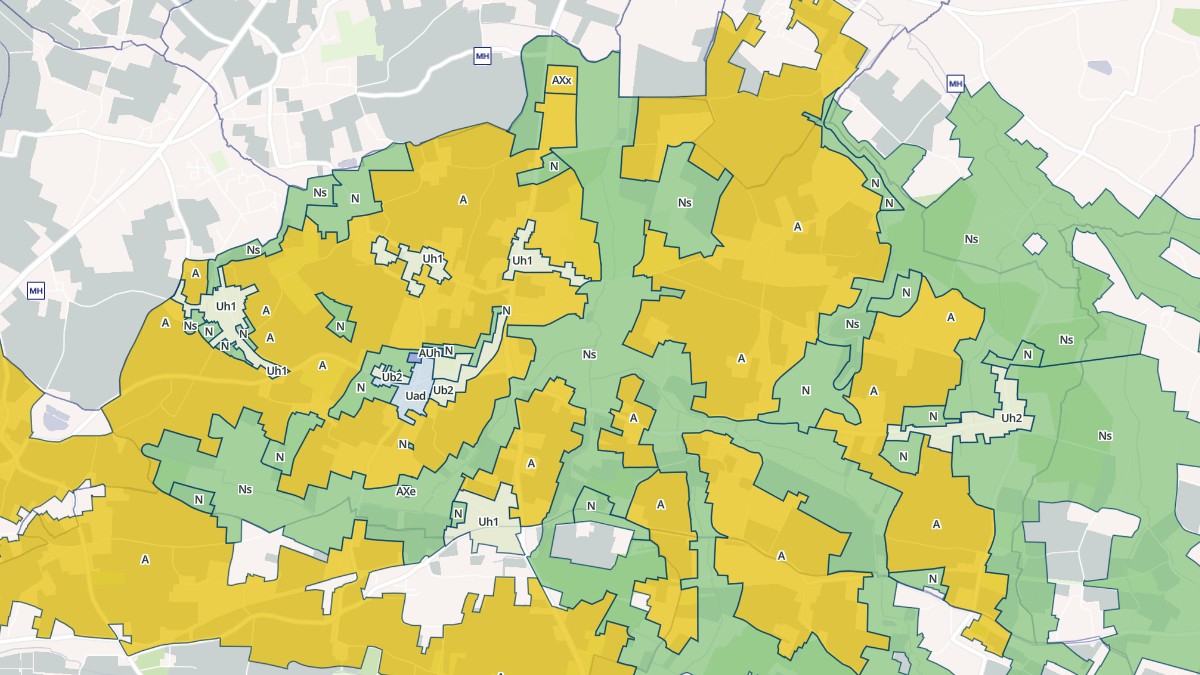 Aperçu cartographique de Saint-Paul, centré sur la commune