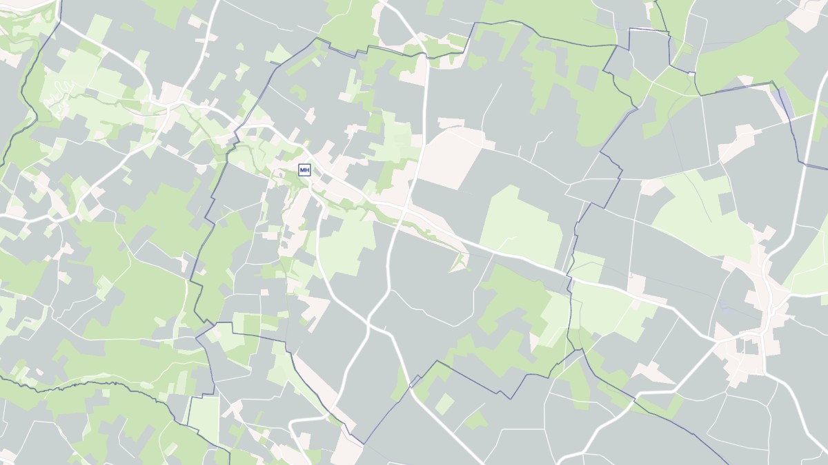 Aperçu cartographique de Saint-Pierre-de-Bat, centré sur la commune