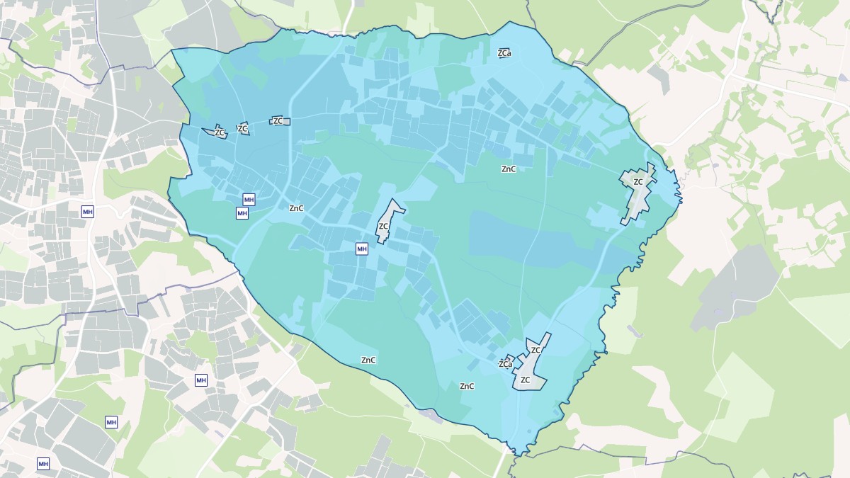 Aperçu cartographique de Les Salles-de-Castillon, centré sur la commune