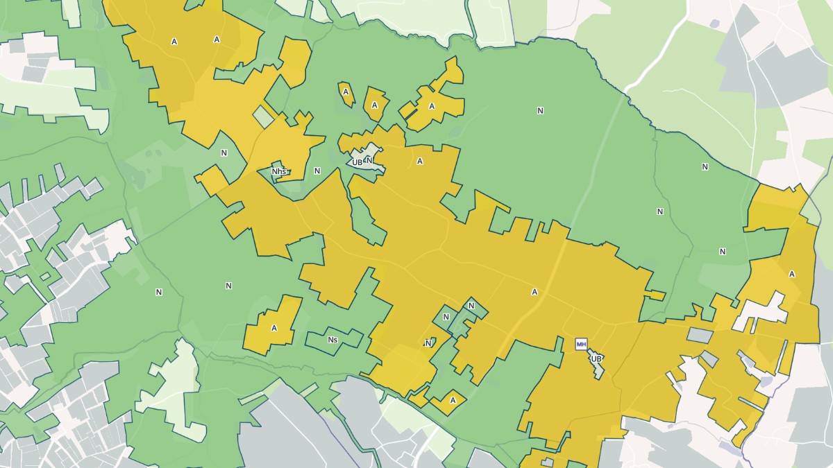 Aperçu cartographique de Tayac, centré sur la commune