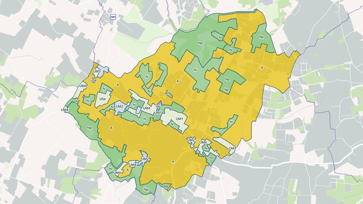Aperçu cartographique de Vérac, centré sur la commune