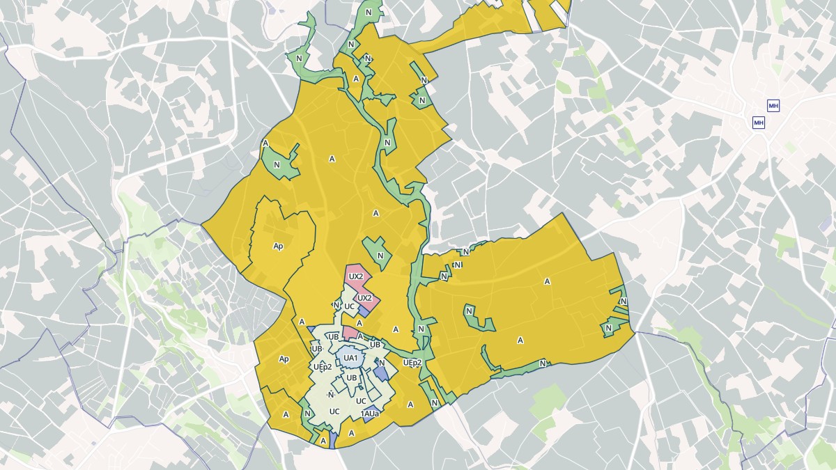 Aperçu cartographique de Abeilhan, centré sur la commune