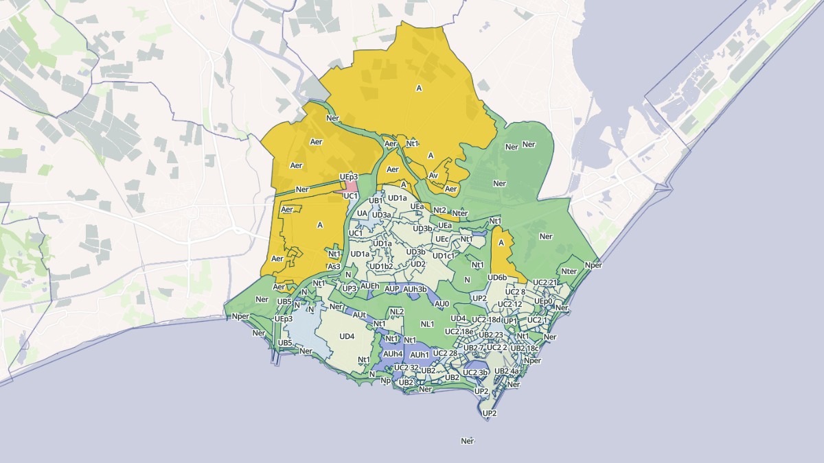 Aperçu cartographique de Agde, centré sur la commune