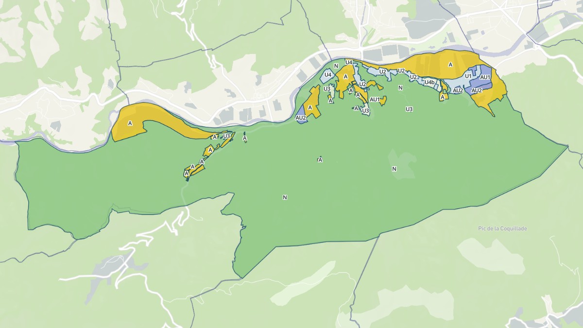 Aperçu cartographique de Les Aires, centré sur la commune