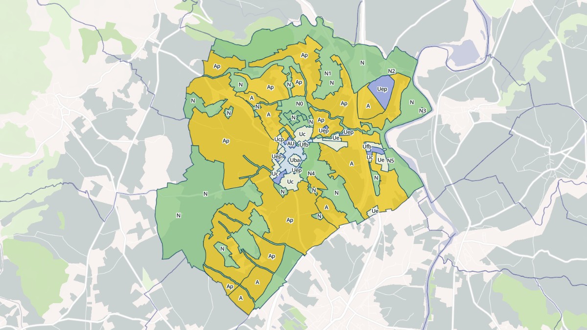 Aperçu cartographique de Aspiran, centré sur la commune