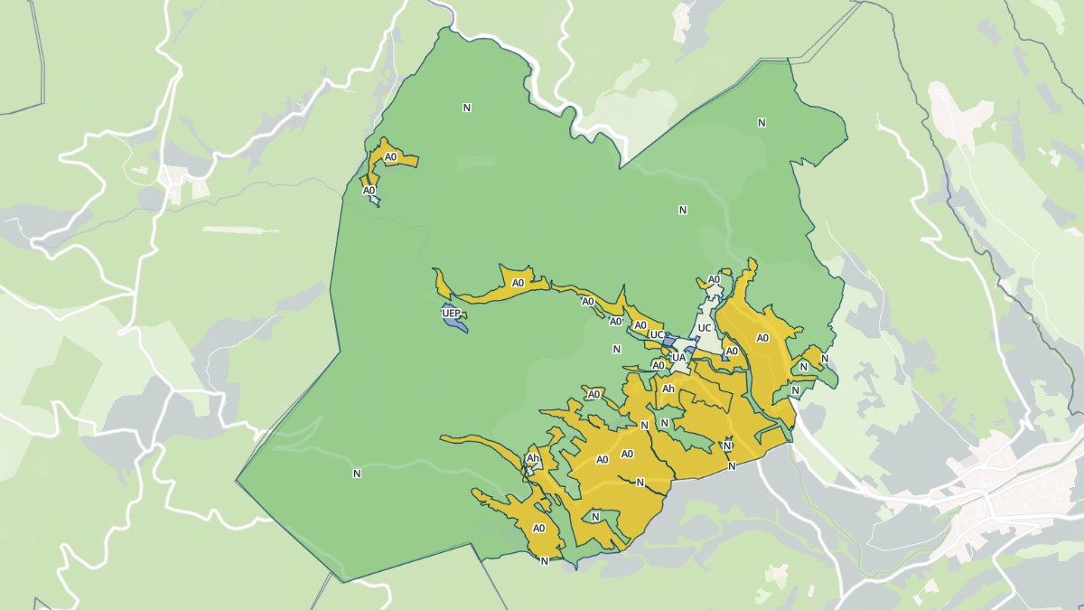 Aperçu cartographique de Babeau-Bouldoux, centré sur la commune