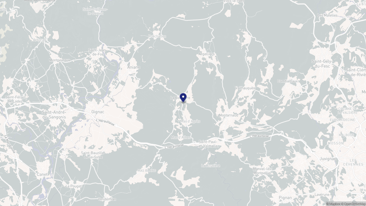 Aperçu cartographique de La Boissière, centré sur la commune