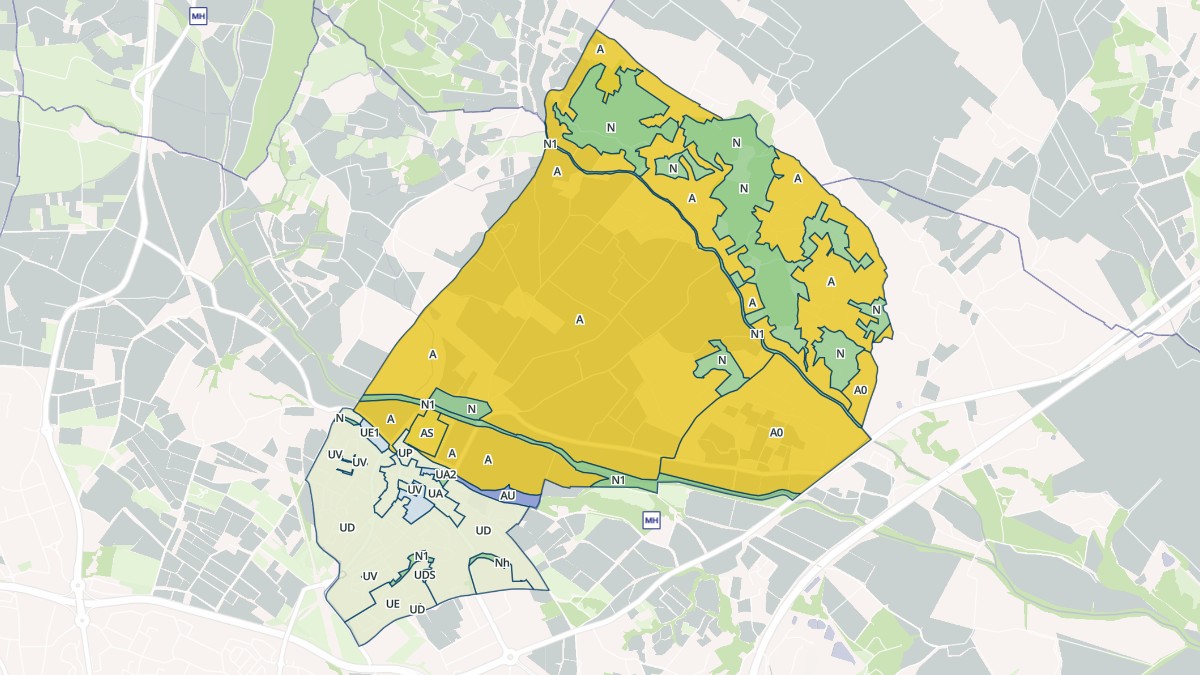 Aperçu cartographique de Boujan-sur-Libron, centré sur la commune