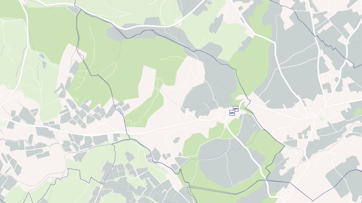 Aperçu cartographique de Buzignargues, centré sur la commune