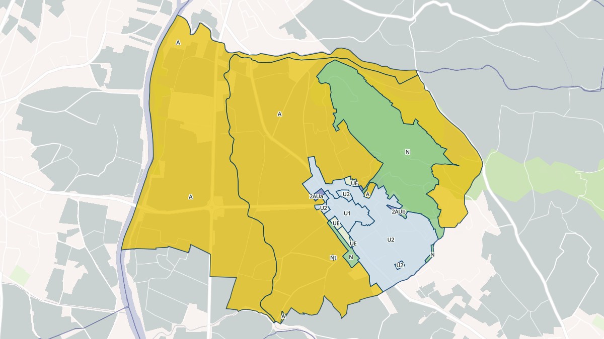 Aperçu cartographique de Campagnan, centré sur la commune