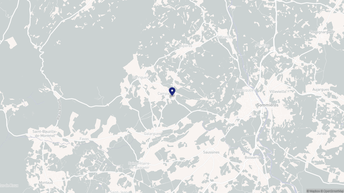 Aperçu cartographique de Campagne, centré sur la commune