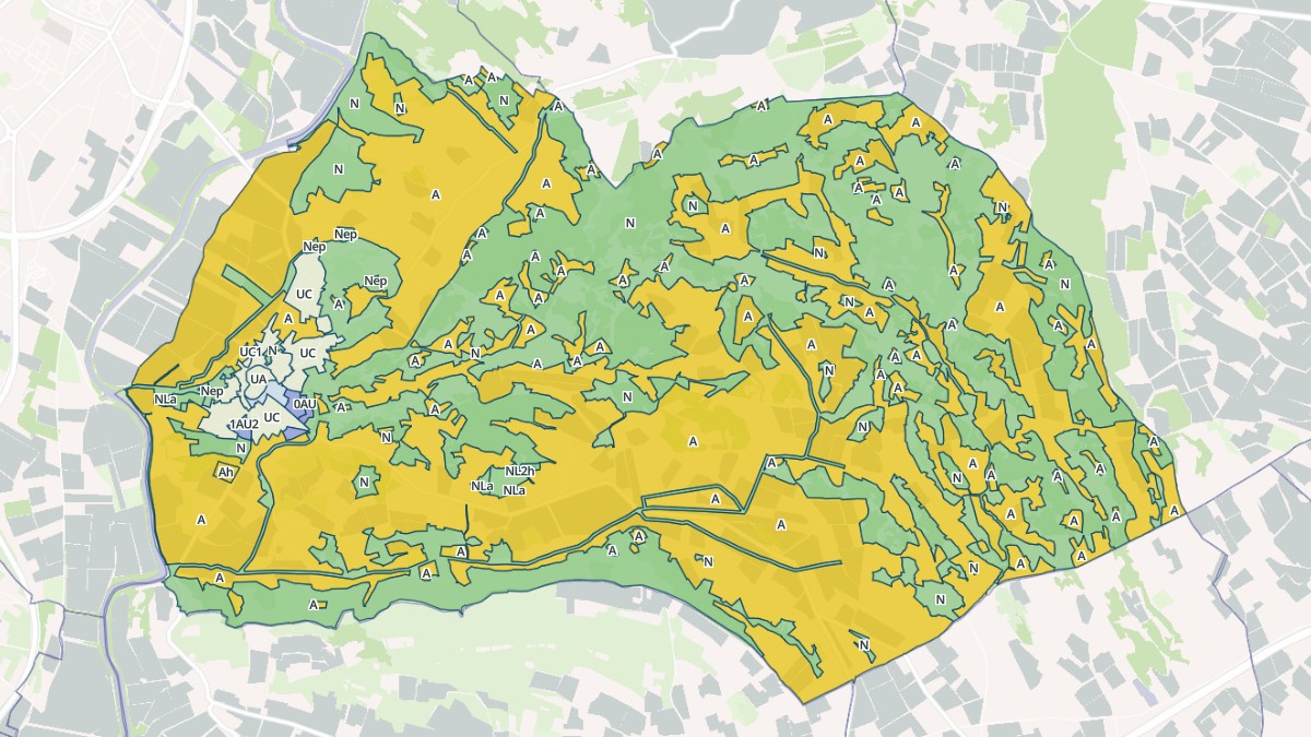 Aperçu cartographique de Castelnau-de-Guers, centré sur la commune