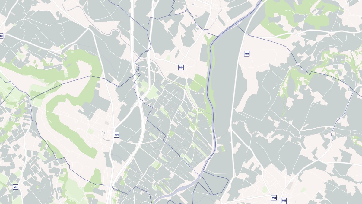 Aperçu cartographique de Cazouls-d'Hérault, centré sur la commune
