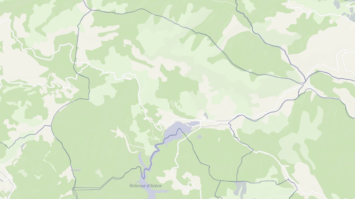 Aperçu cartographique de Ceilhes-et-Rocozels, centré sur la commune