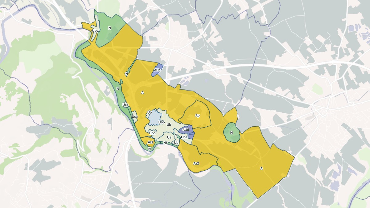 Aperçu cartographique de Ceyras, centré sur la commune