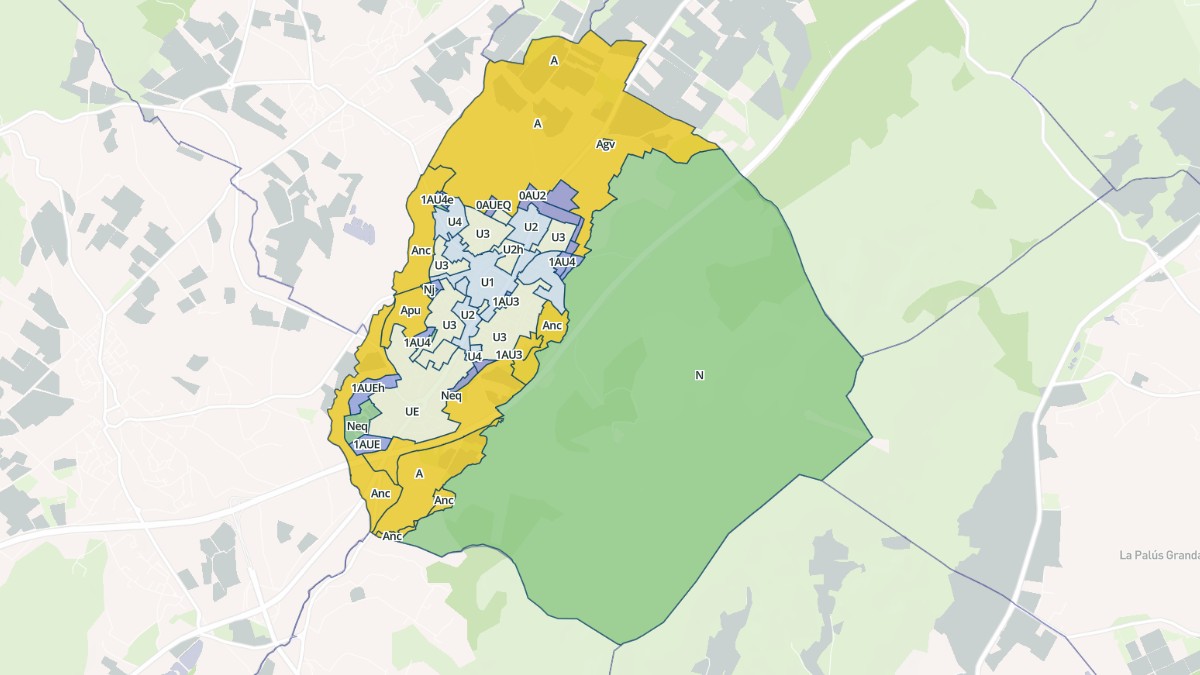 Aperçu cartographique de Gigean, centré sur la commune