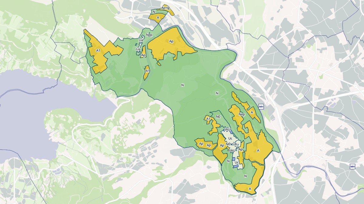 Aperçu cartographique de Lacoste, centré sur la commune