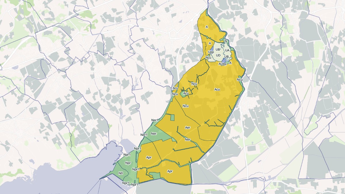 Aperçu cartographique de Marsillargues, centré sur la commune