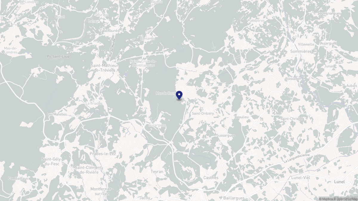 Aperçu cartographique de Montaud, centré sur la commune
