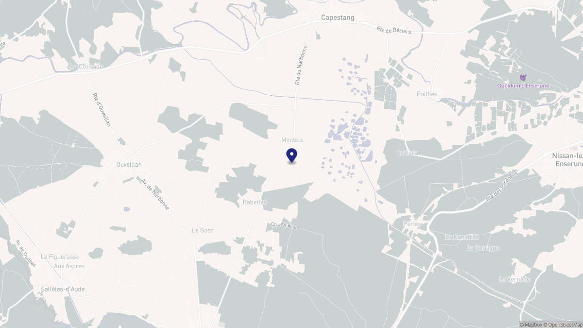Aperçu cartographique de Montels, centré sur la commune