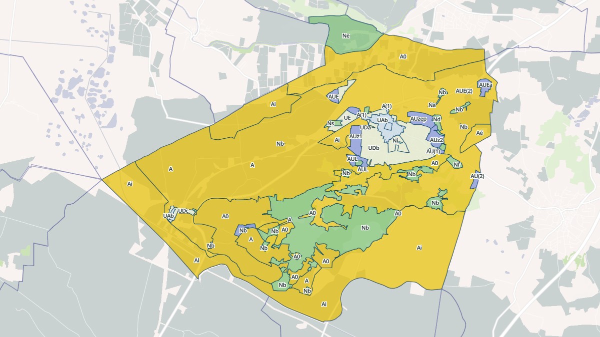 Aperçu cartographique de Nissan-lez-Enserune, centré sur la commune