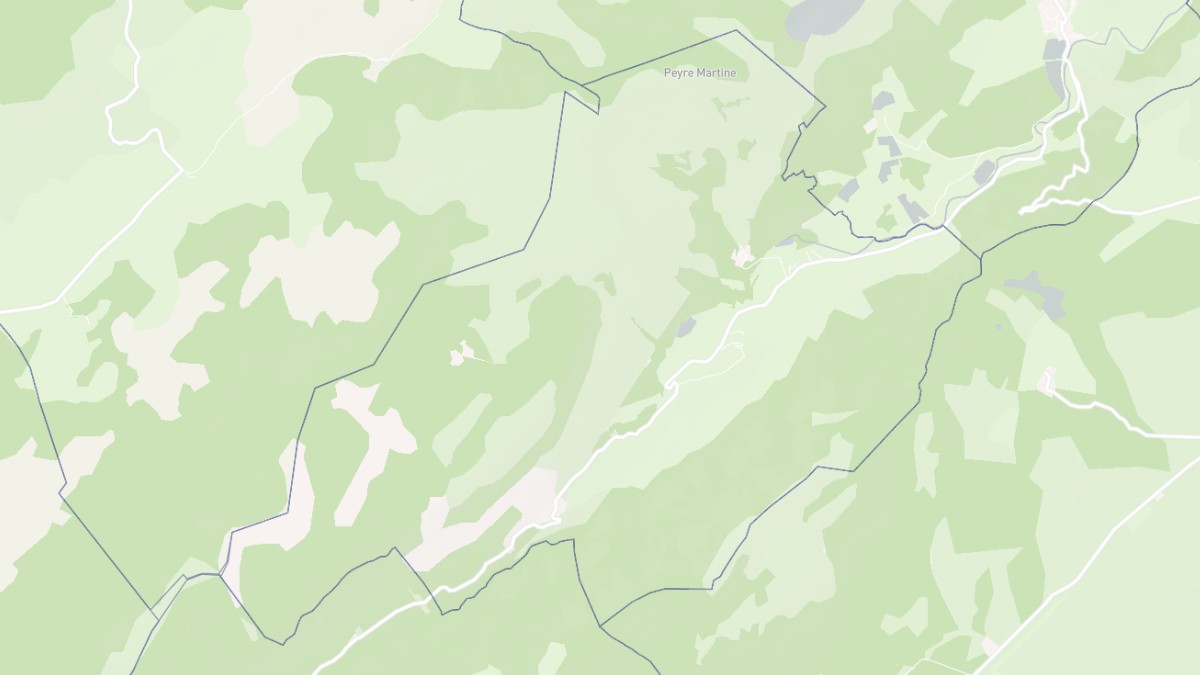 Aperçu cartographique de Pégairolles-de-Buèges, centré sur la commune