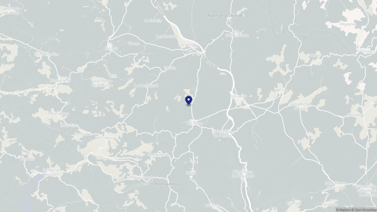 Aperçu cartographique de Les Rives, centré sur la commune