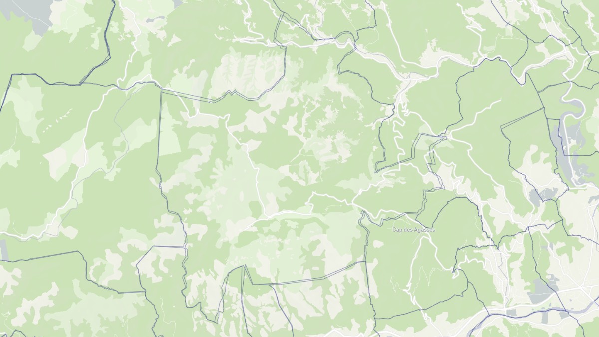 Aperçu cartographique de Rosis, centré sur la commune