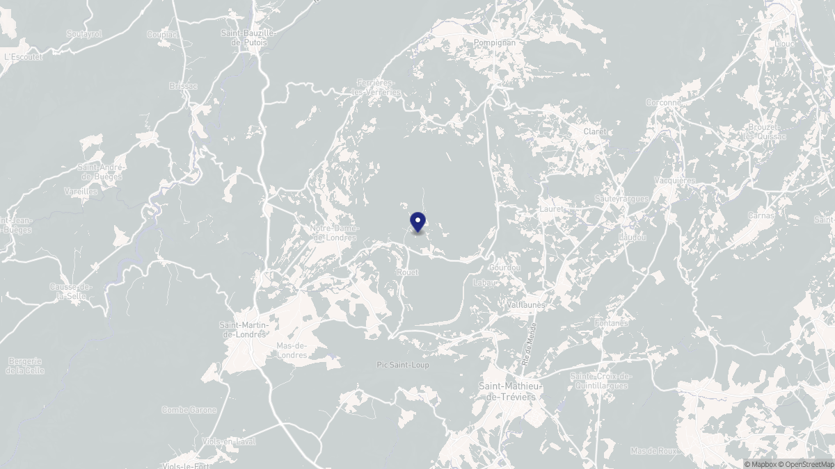 Aperçu cartographique de Rouet, centré sur la commune