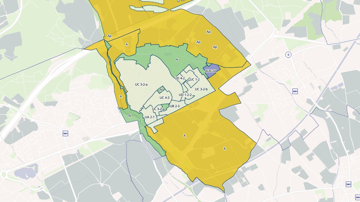 Aperçu cartographique de Saint-Brès, centré sur la commune
