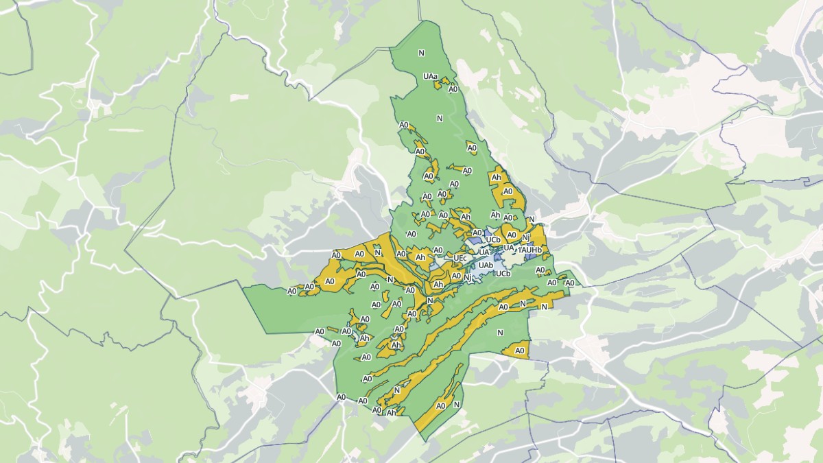 Aperçu cartographique de Saint-Chinian, centré sur la commune