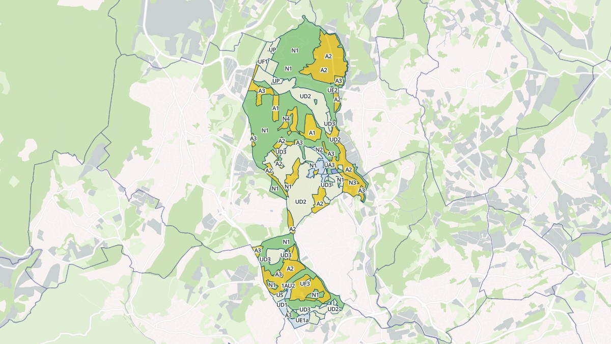 Aperçu cartographique de Saint-Clément-de-Rivière, centré sur la commune