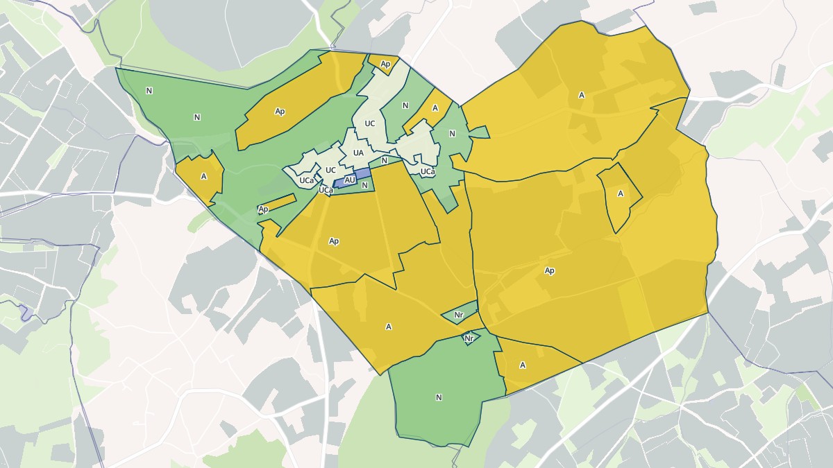 Aperçu cartographique de Saint-Hilaire-de-Beauvoir, centré sur la commune