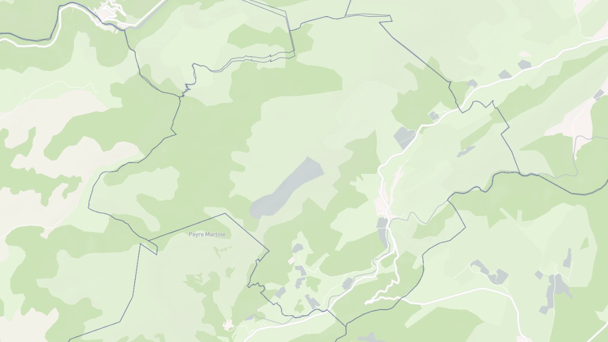 Aperçu cartographique de Saint-Jean-de-Buèges, centré sur la commune